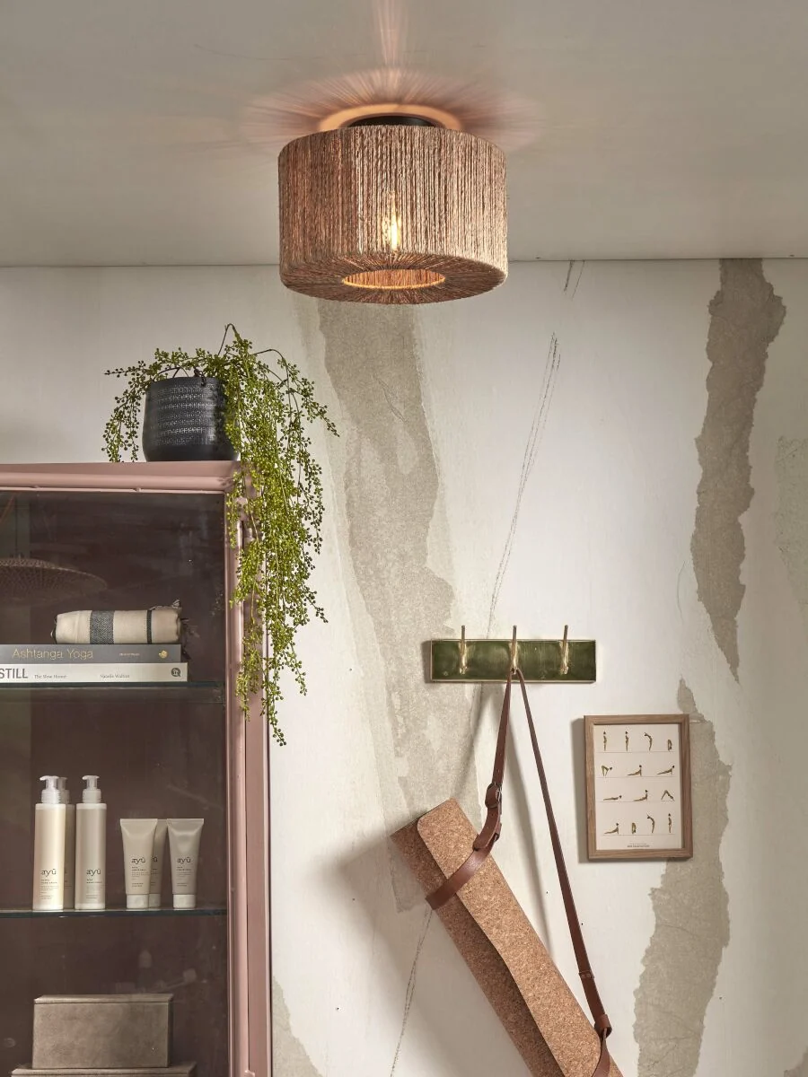Iguazu Columnar Jute Ceiling Light - Image 11