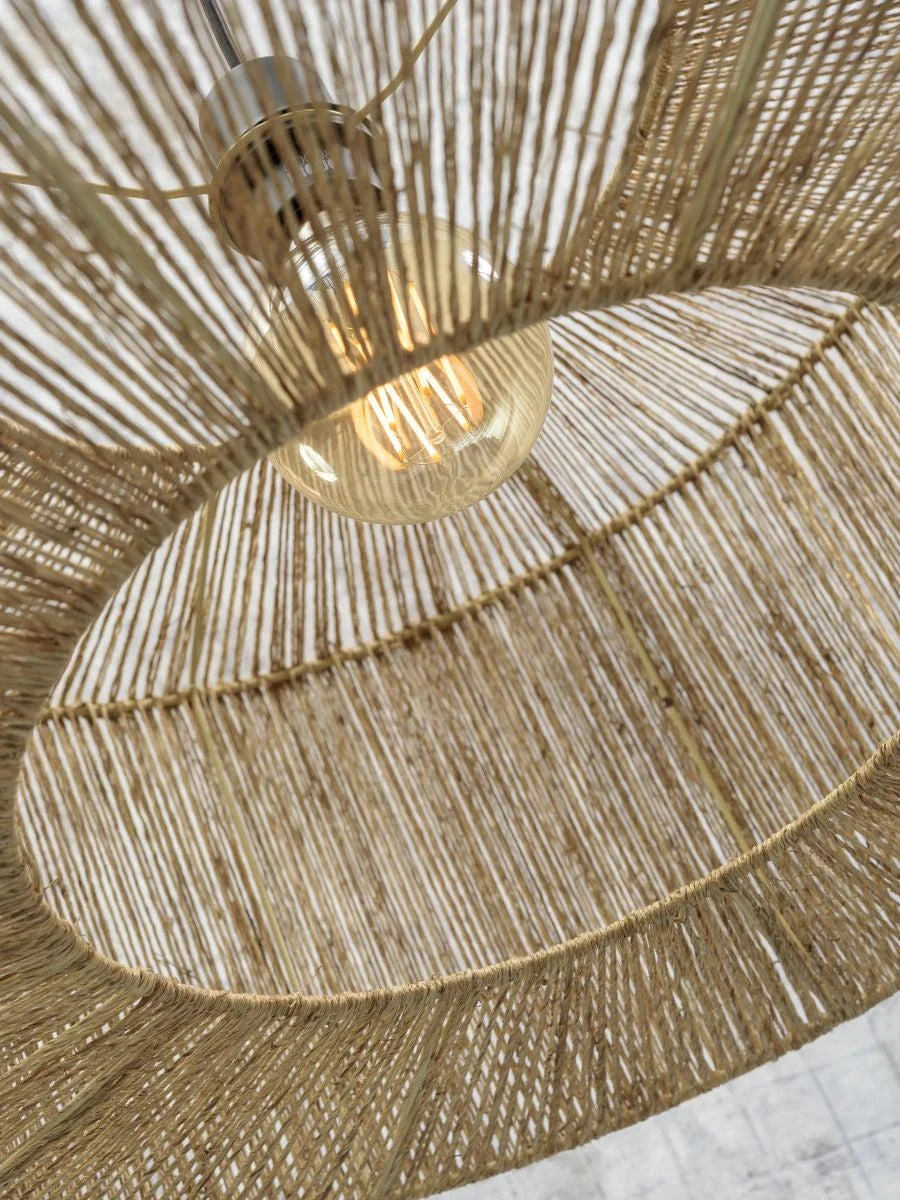 Iguazu Columnar Jute Floor Light - Image 4