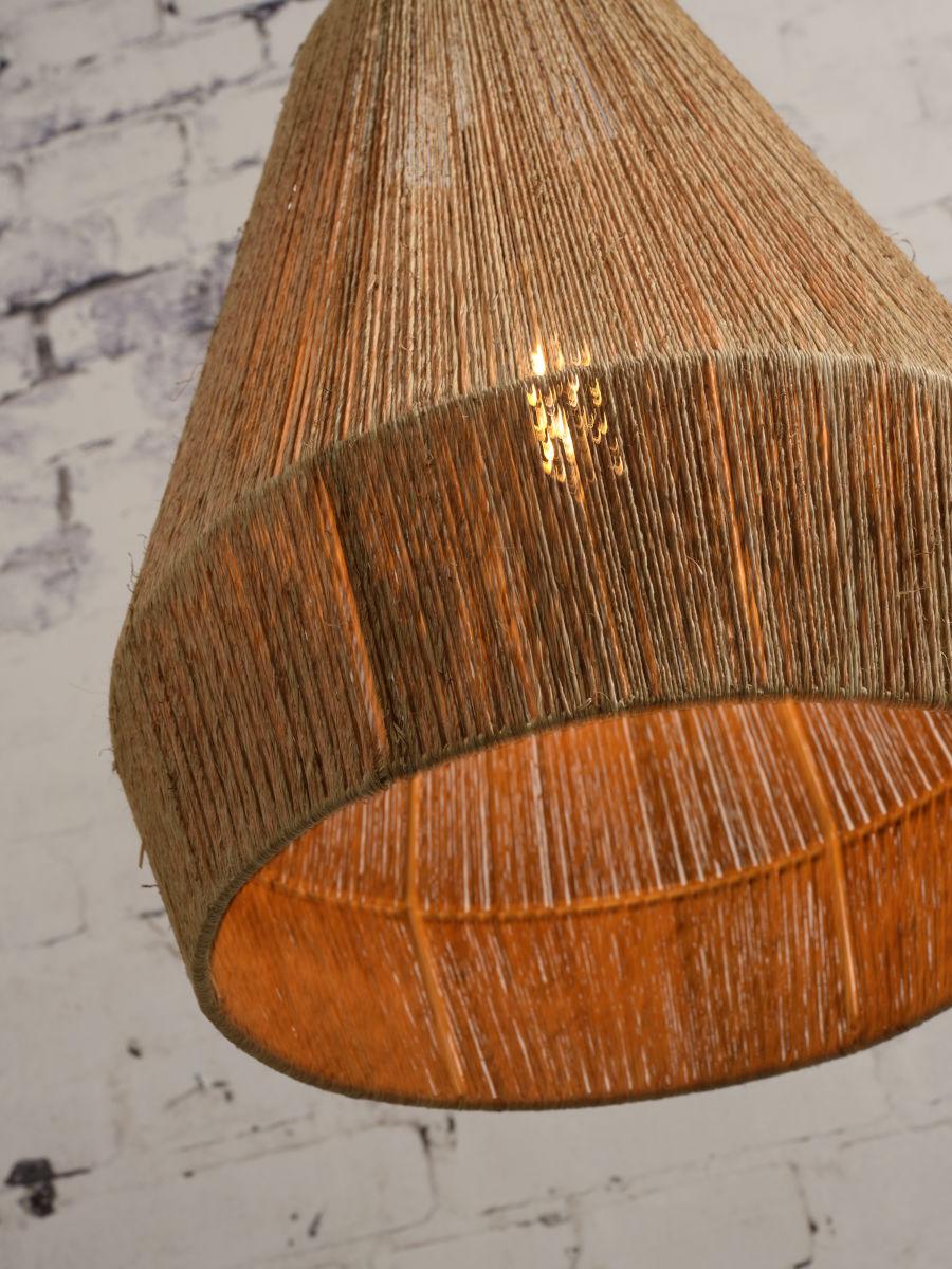 Iguazu Pyramid Jute Pendant Light - Image 13