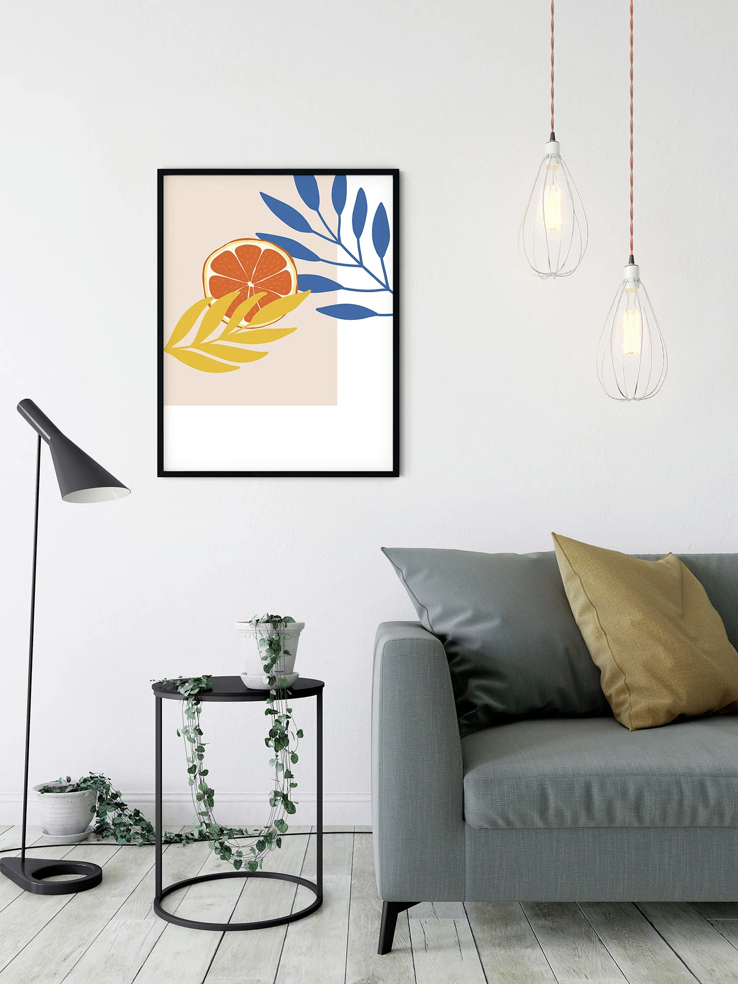 Illustration Drooping Leaves Art Poster - Image 4