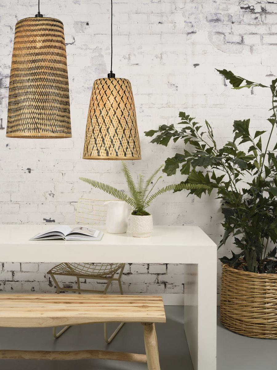 Kalimantan Pyramid Bamboo Pendant Light - Image 11