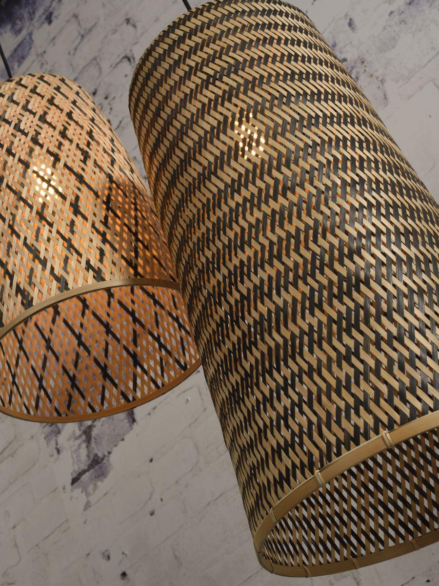 Kalimantan Pyramid Bamboo Pendant Light - Image 20