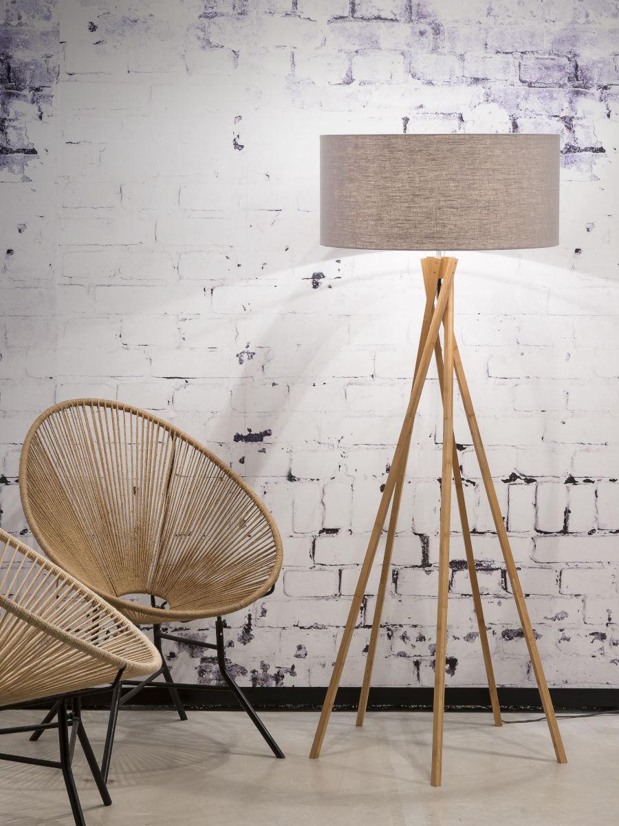 Kilimanjaro Bamboo Linen Floor Light - Image 11