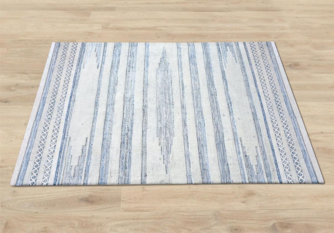 Jerdon Recycled Denim & Wool Rug - Image 6