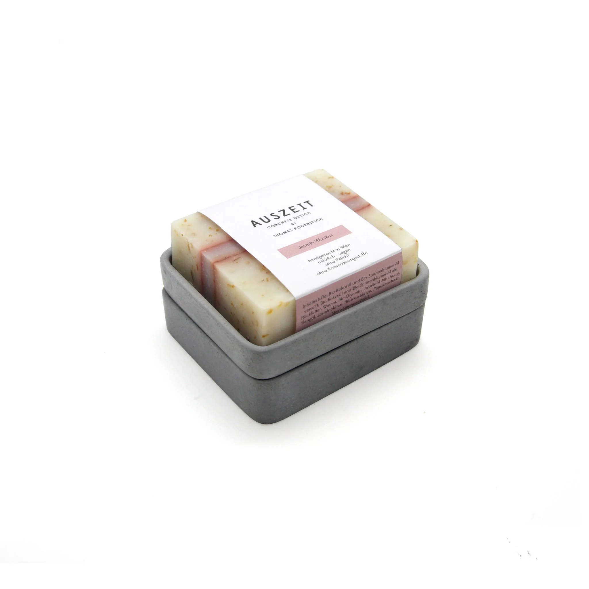 Light Grey Concrete Soap Stand w/ Vegan Soap - Image 8
