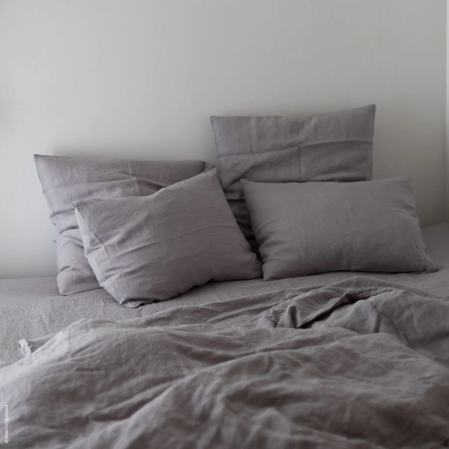 Light Grey Linen Fitted Sheet - Image 4