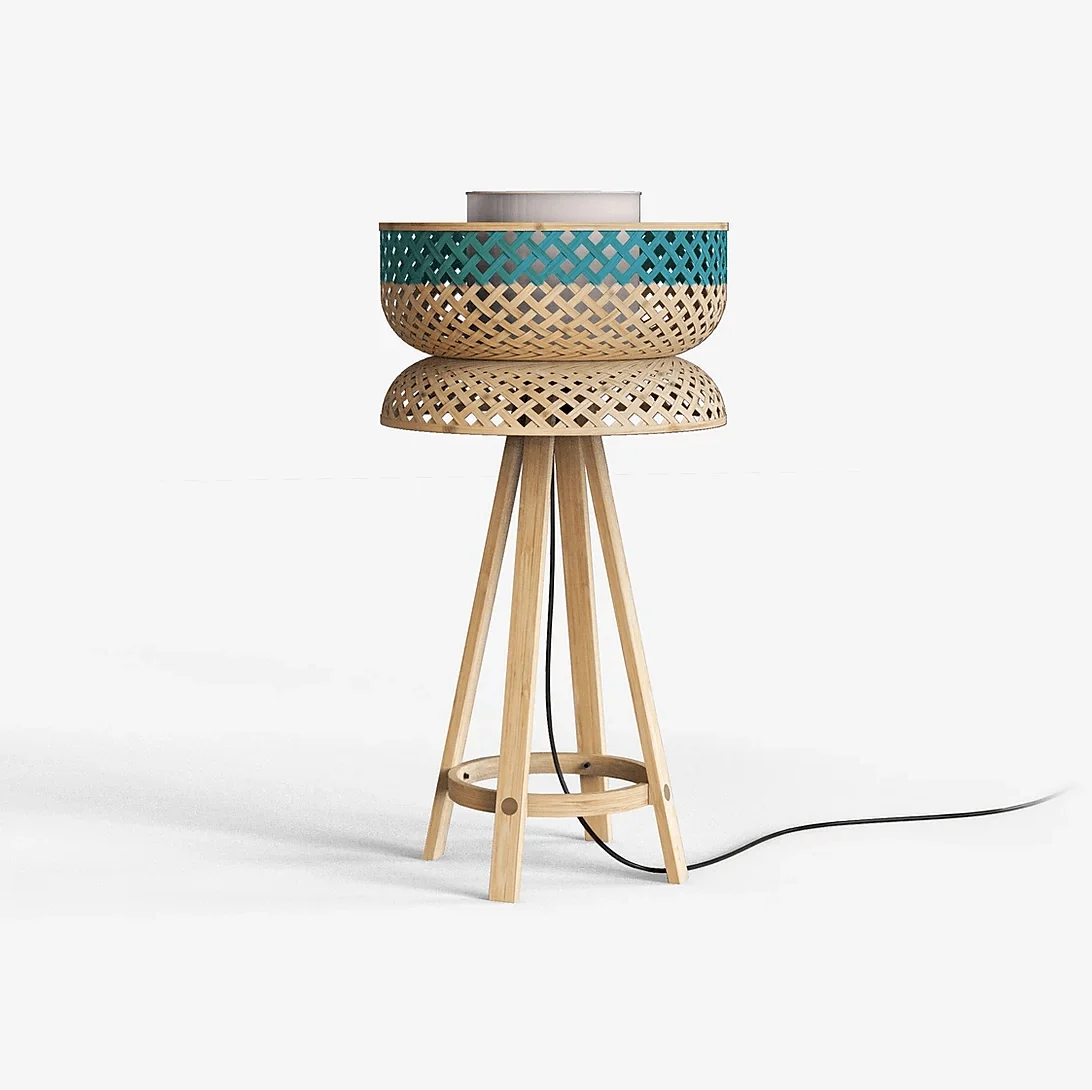 Lotus Bamboo Table Lamp - Image 4