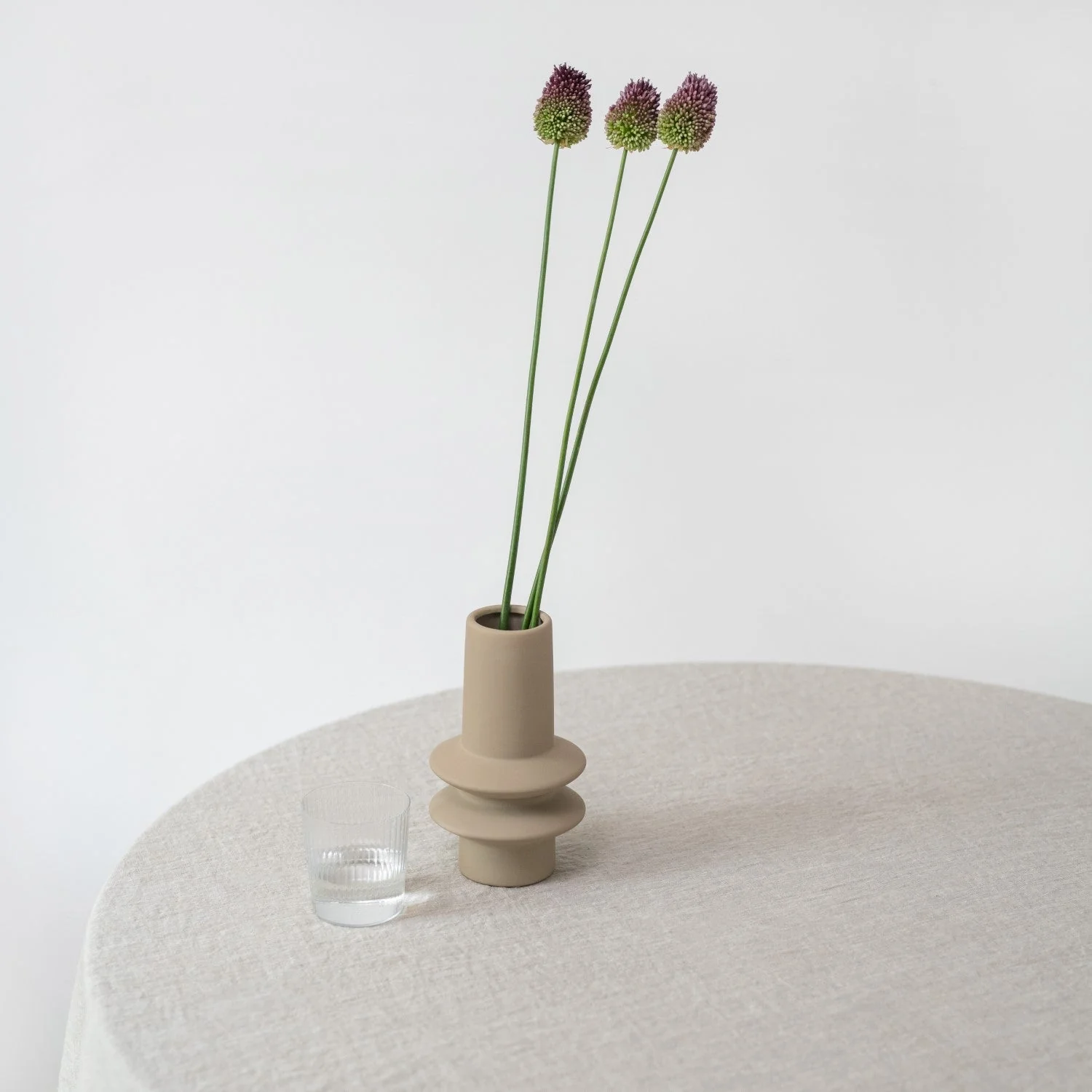 Melange Lightweight Linen Round Tablecloth - Image 3