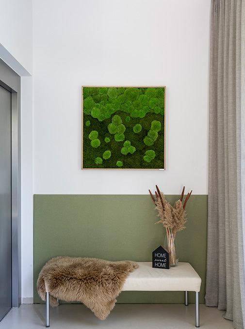 Merging Square Moss Wall Art (80cm) - Image 6