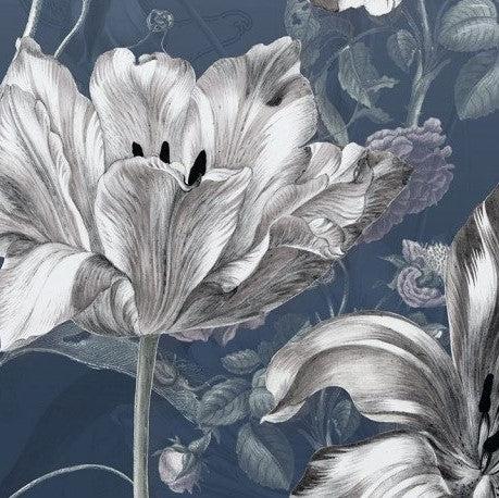 Merian Blue Mural Wallpaper - Image 5