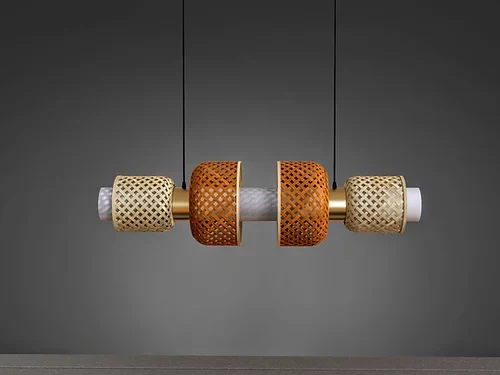 Metamorphosis Horizontal Bamboo Pendant Light - Image 10