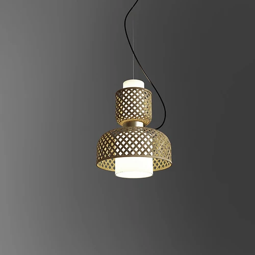 Metamorphosis Vertical Bamboo Pendant Light - Image 7