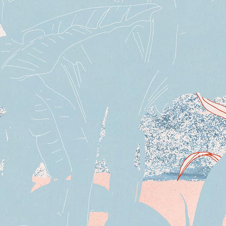 Miami Moon Mural Wallpaper - Image 4