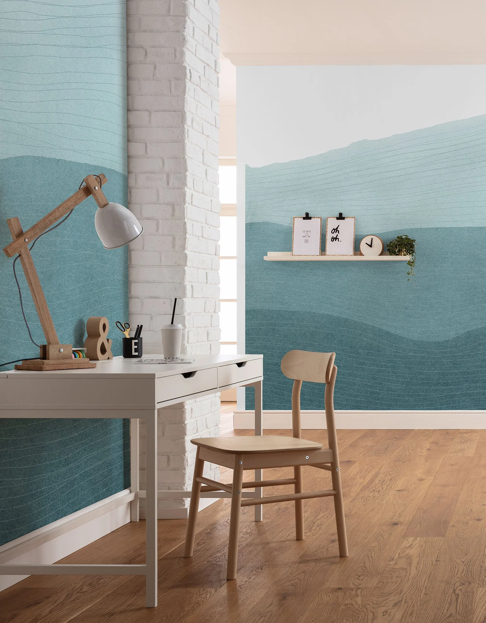 Mild Mounds Mural Wallpaper