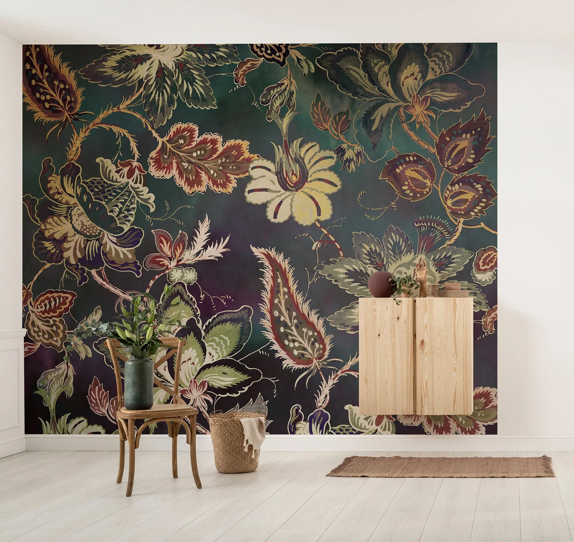 Moonshadow Blossom Mural Wallpaper