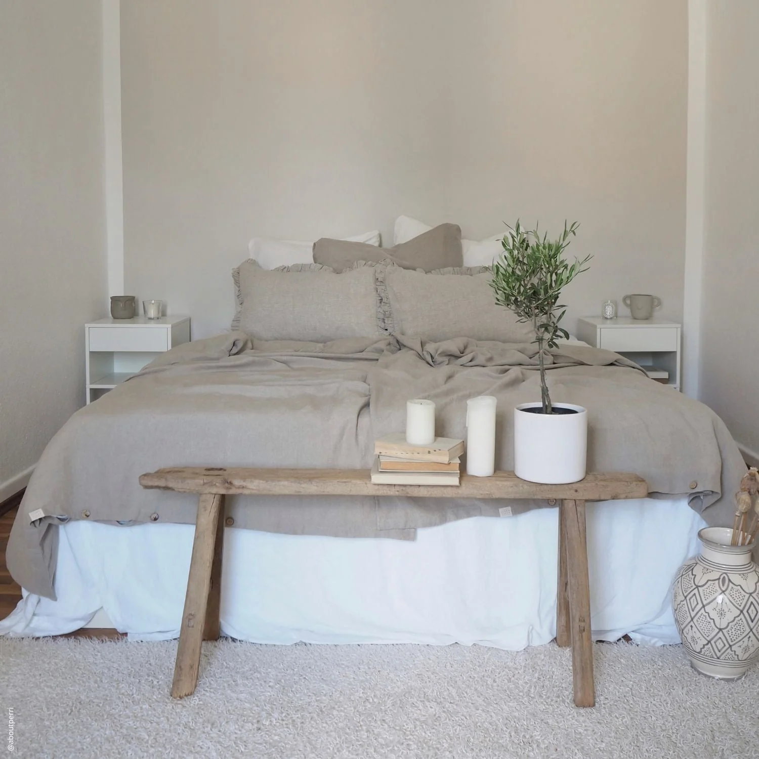Natural Linen Duvet Cover - Image 3
