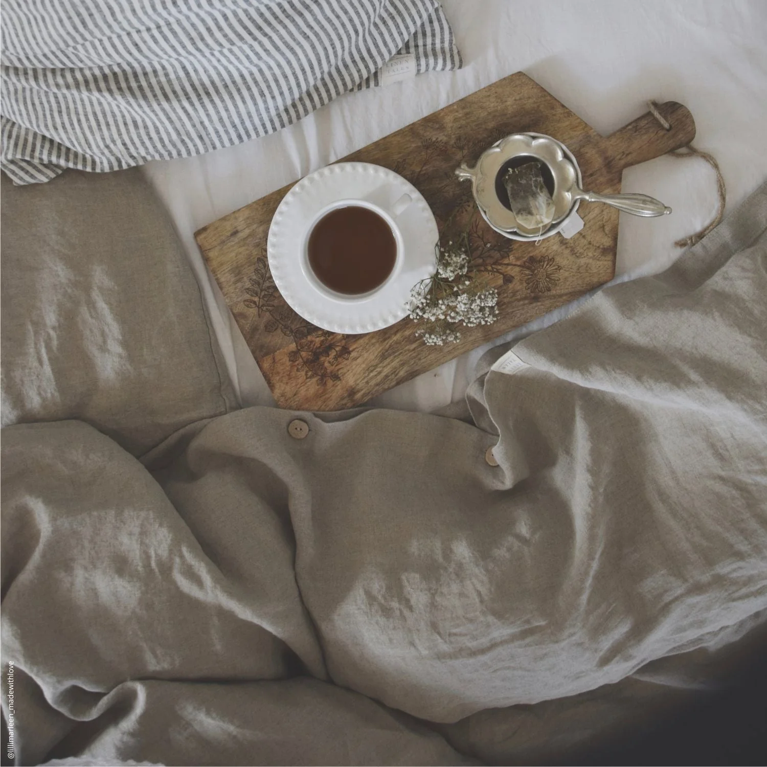 Natural Linen Duvet Cover - Image 5