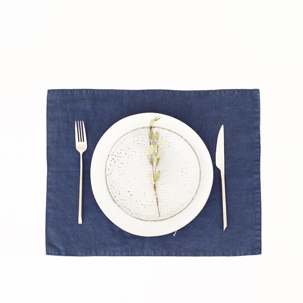 Navy Linen Placemat - Image 2