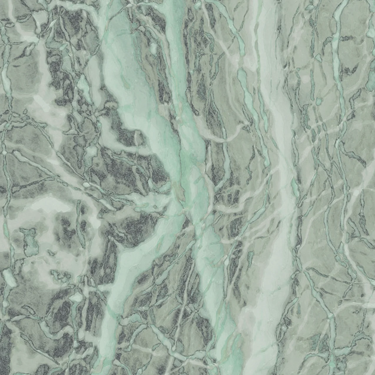 Neo Mint Marble Circle Wallpaper (Self-Adhesive) - Image 5