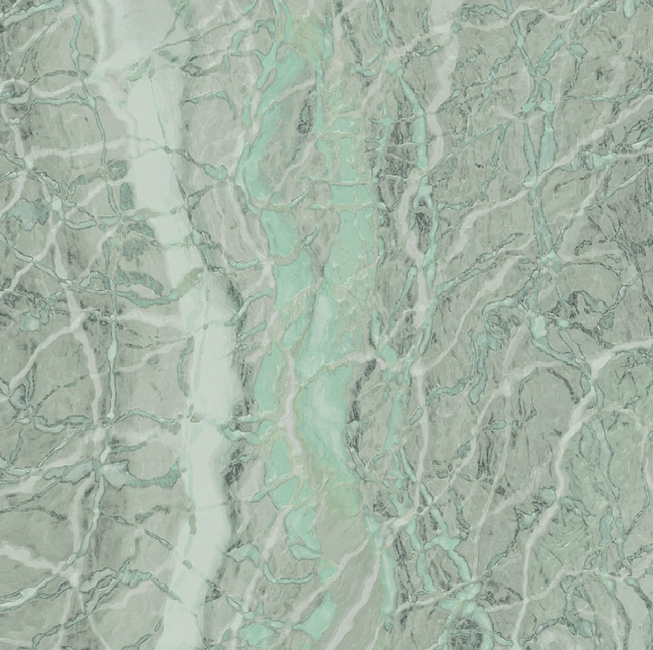 Neo Mint Marble Circle Wallpaper (Self-Adhesive) - Image 7
