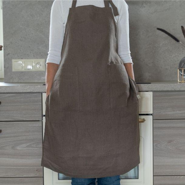 Ona Pure Linen Apron - Image 4