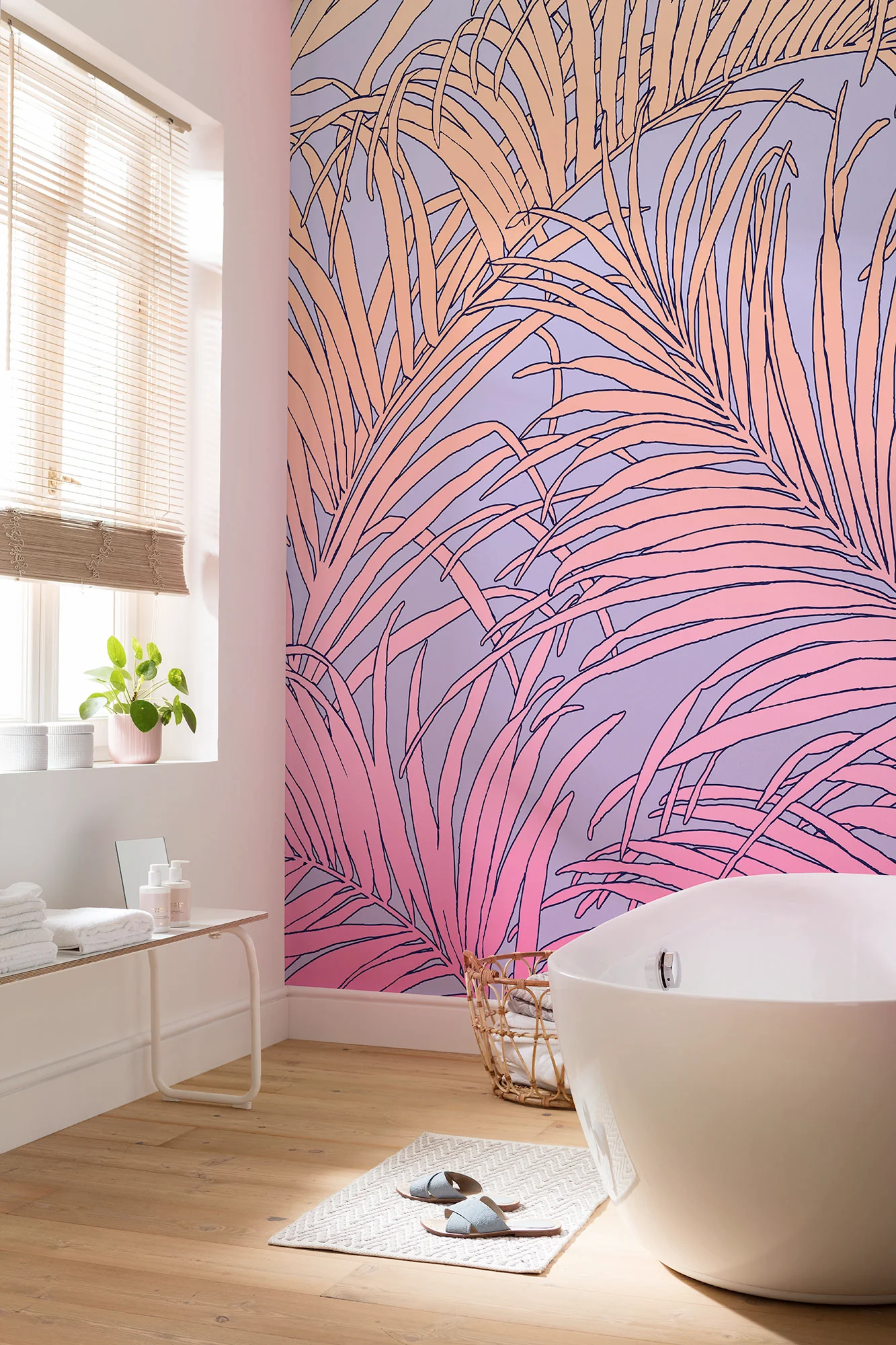 Palm Foglie Mural Wallpaper