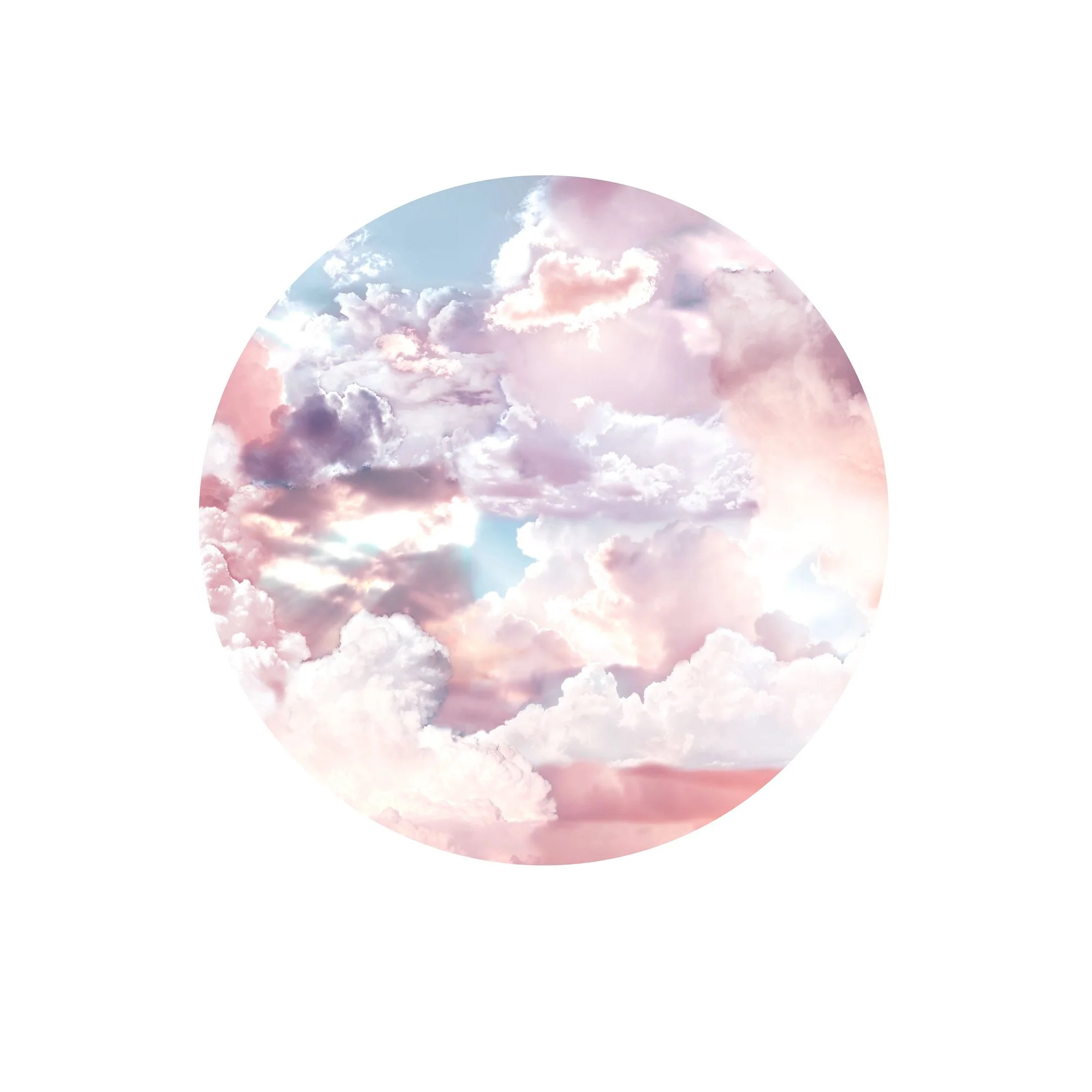 Pastel Sky Circle Wallpaper (Self-Adhesive) - Image 2