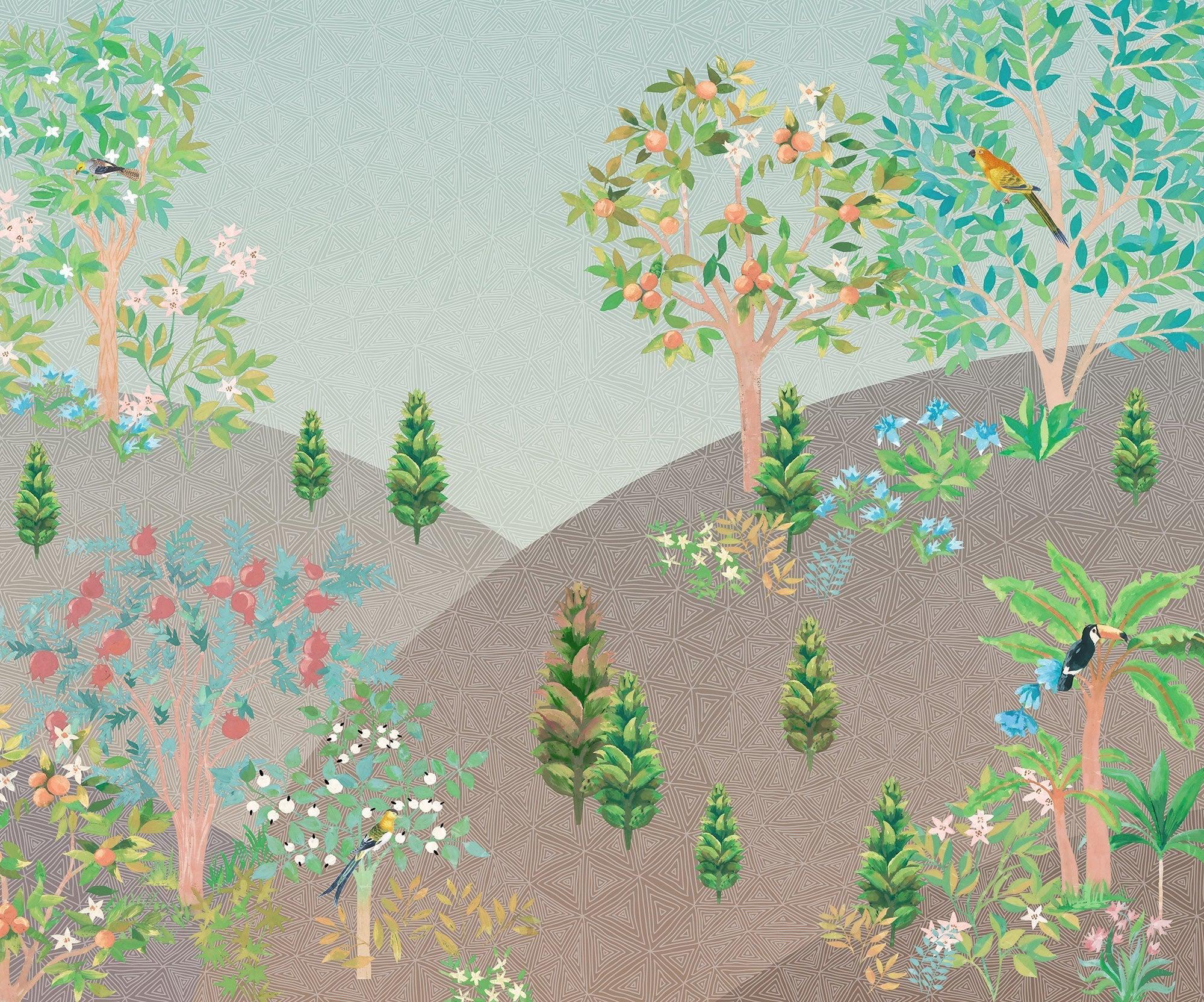 Persian Garden Mural Wallpaper - Image 2