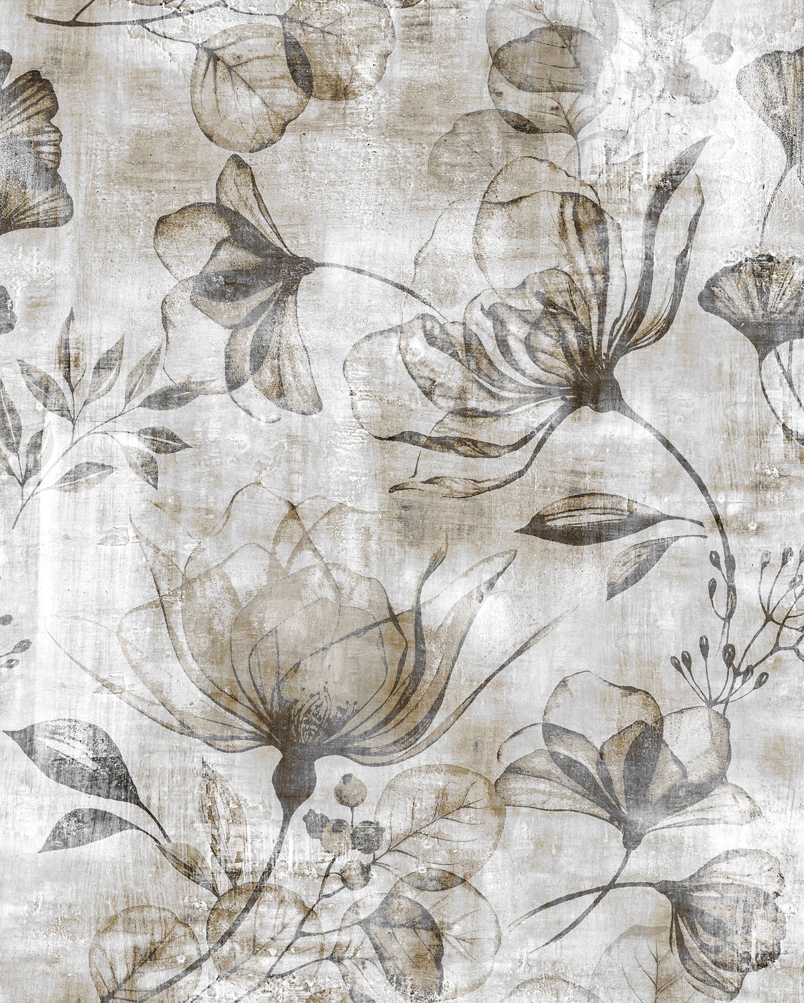 Rustic Roses Mural Wallpaper - Image 2