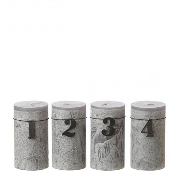 Set of Natural Wood Advent Number Candle - Image 2