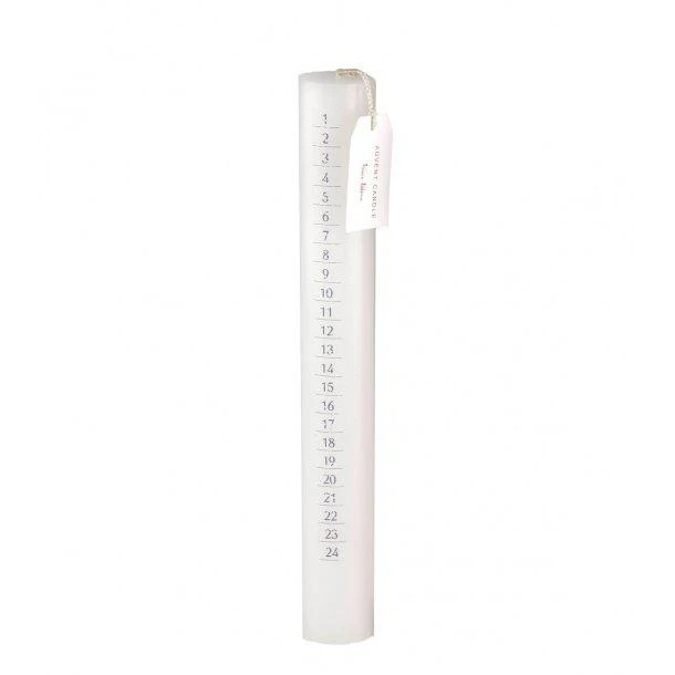 White Advent Calendar Candles (Set of 9) - Image 2