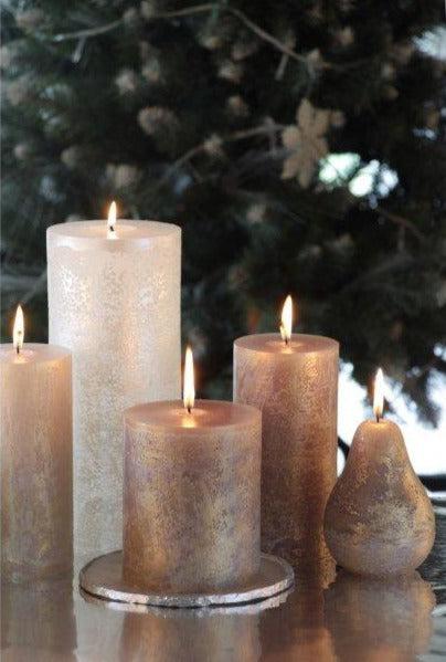 White Ritz Timber Pillar Candles (Set of 4) - Image 6