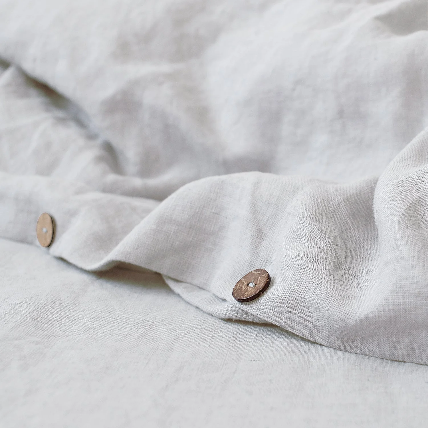 Silver Linen Duvet Cover - Image 4