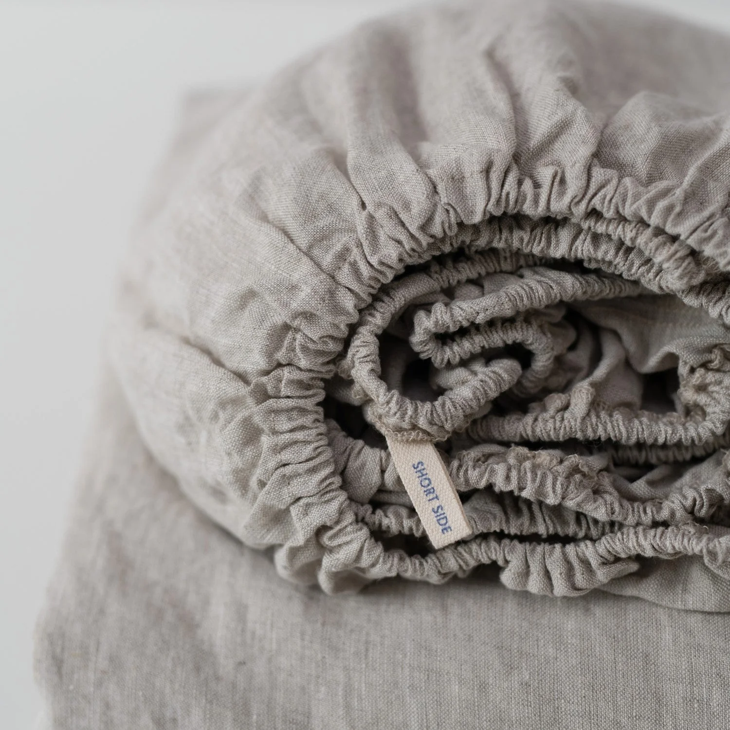 Silver Linen Fitted Sheet - Image 3