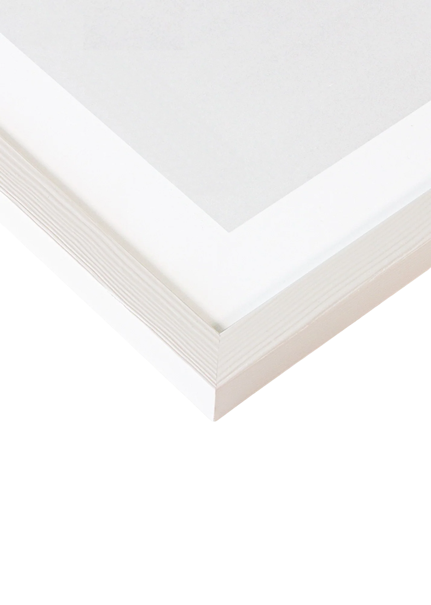 Smooth White Wood Frame