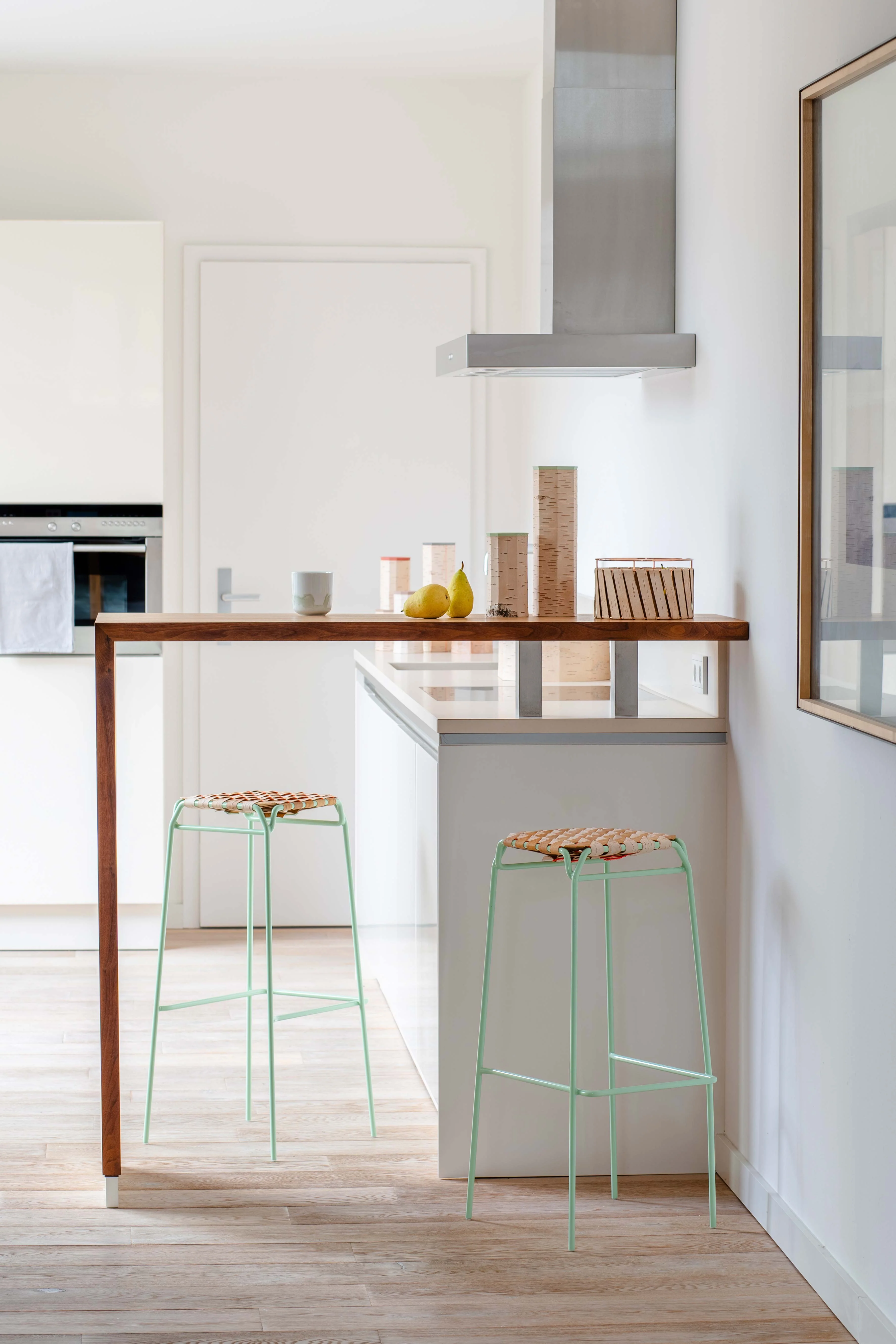 Taburet Birch Bark Bar Stool - Image 2
