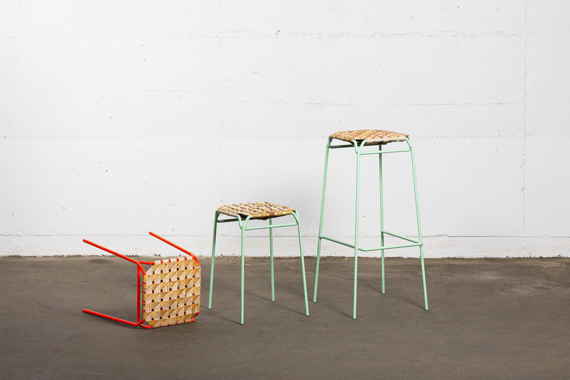Taburet Birch Bark Bar Stool - Image 8