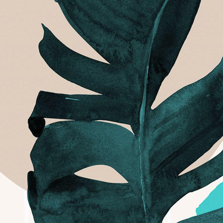Tropical Shapes Mural Wallpaper - Image 3