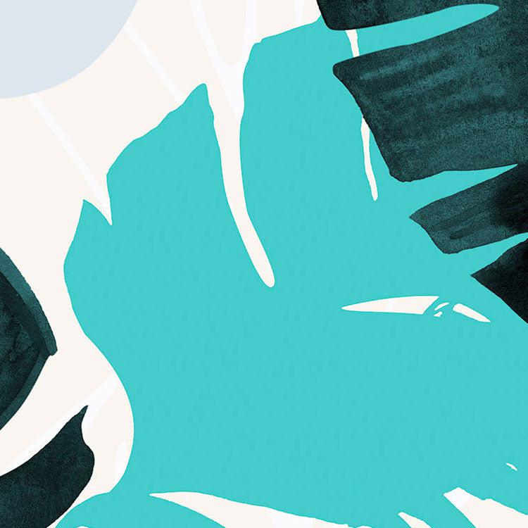 Tropical Shapes Mural Wallpaper - Image 4