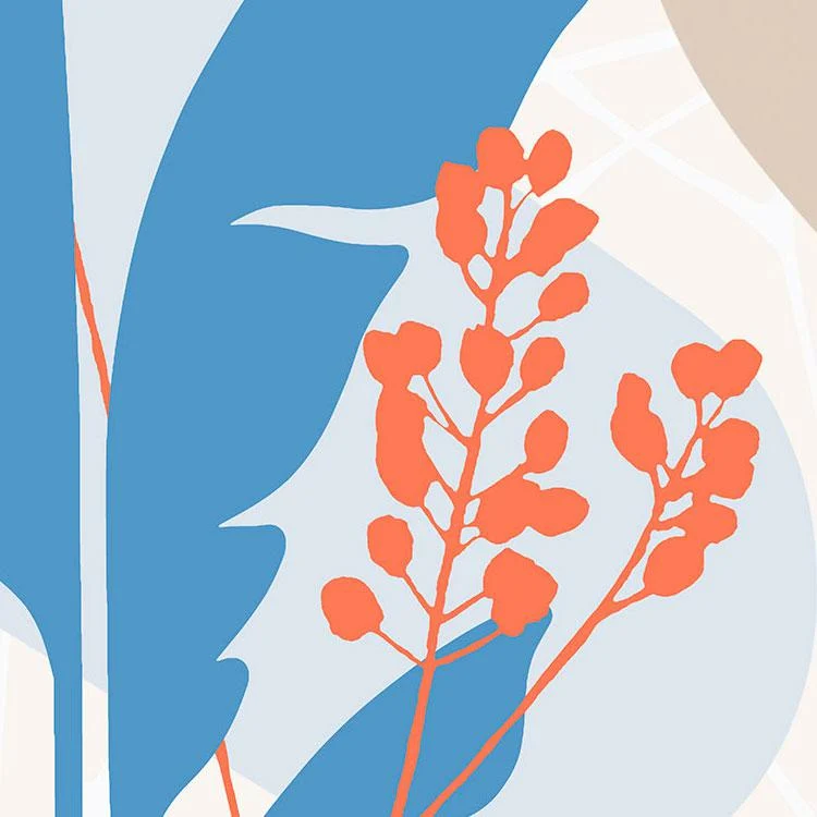 Tropical Shapes Mural Wallpaper - Image 6