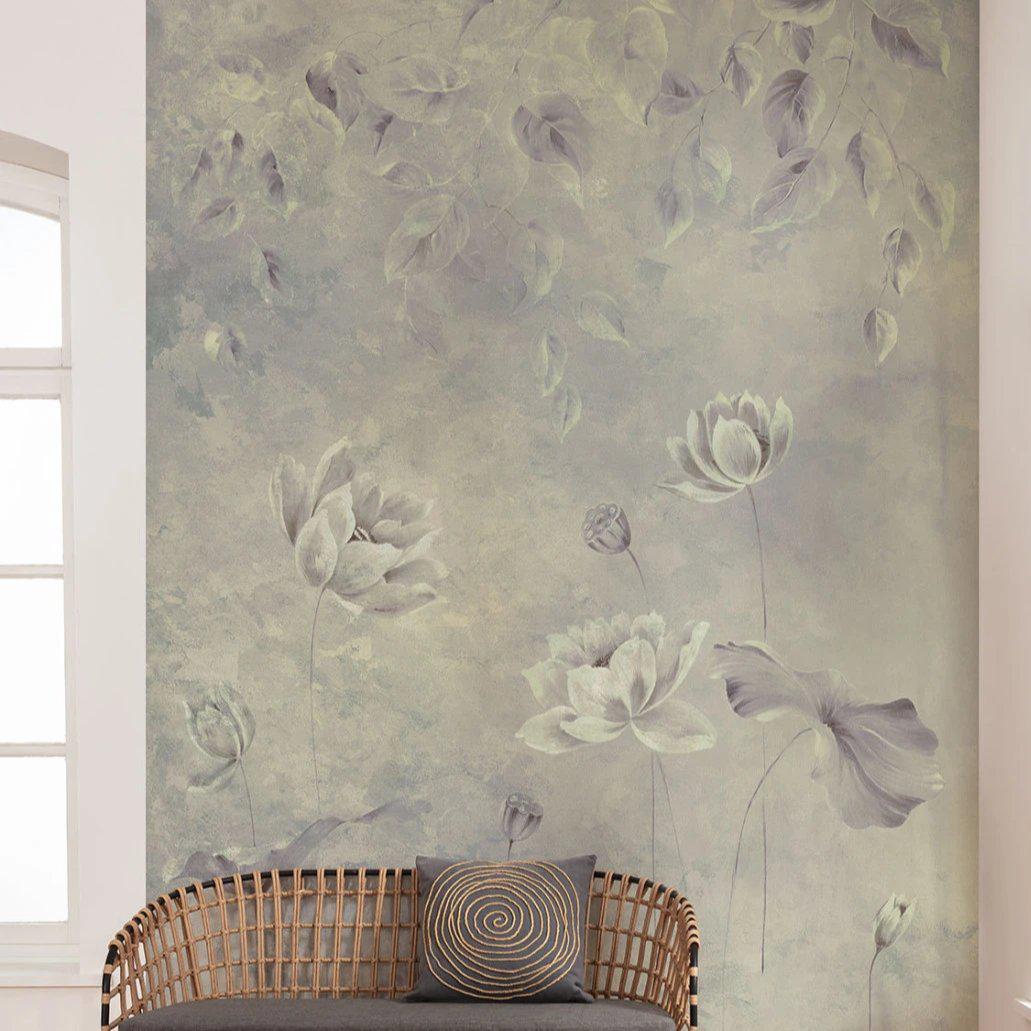 Water Lily Mural Wallpaper - Image 3