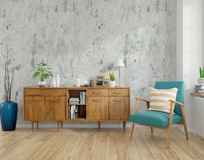 Water Stimpel Mural Wallpaper