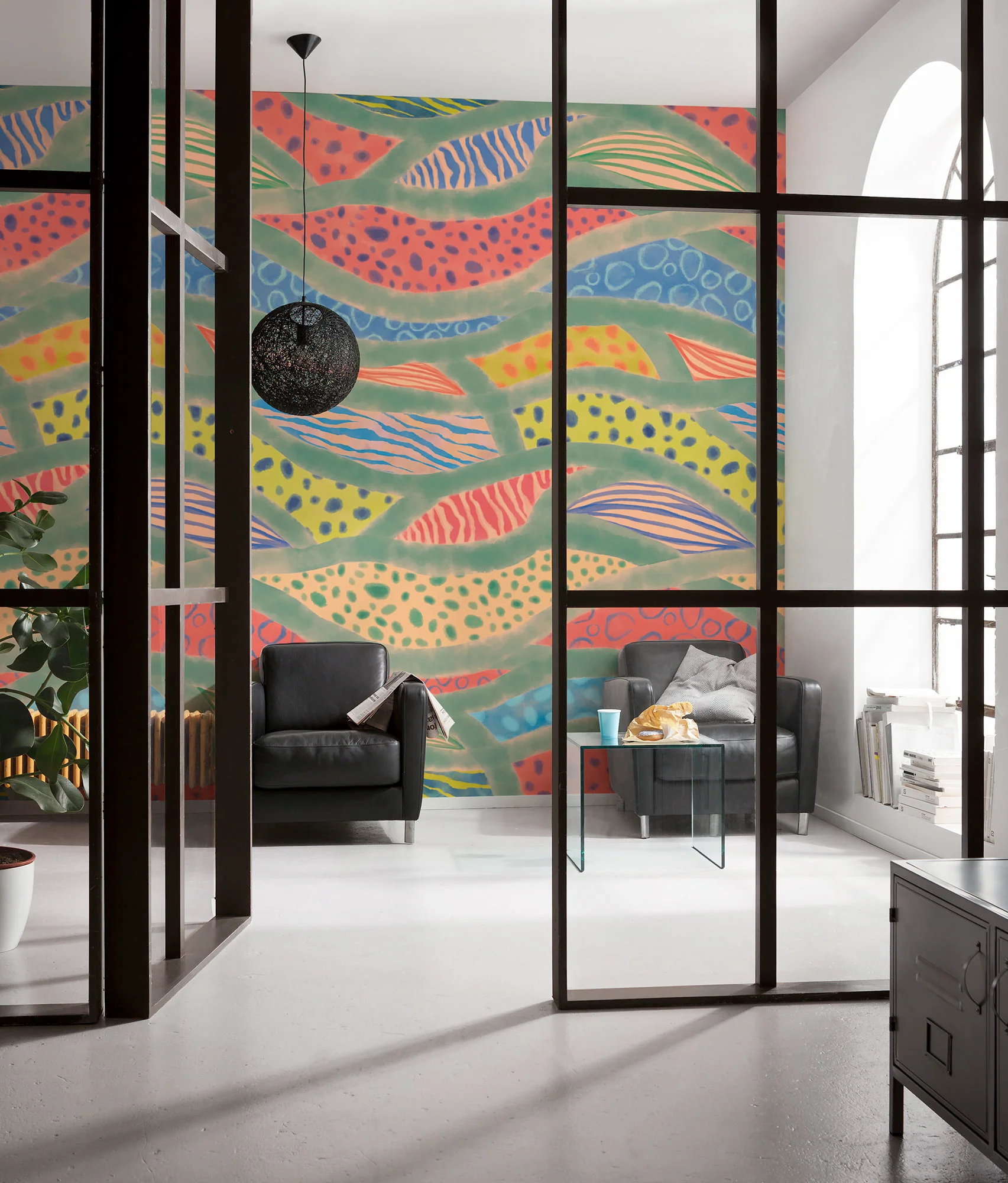 Wave Symphony Mural Wallpaper