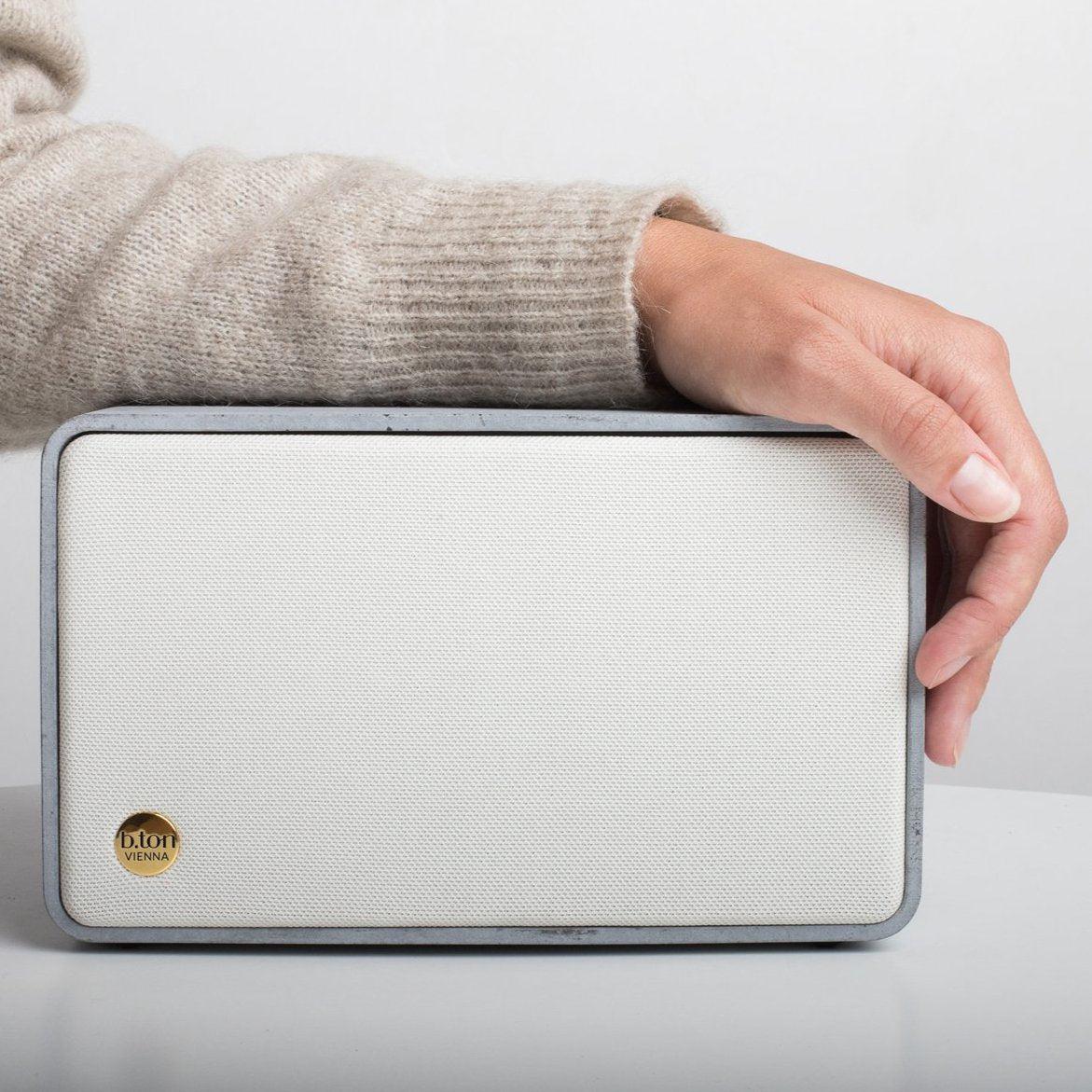 White Concrete Bluetooth Speaker - Image 2