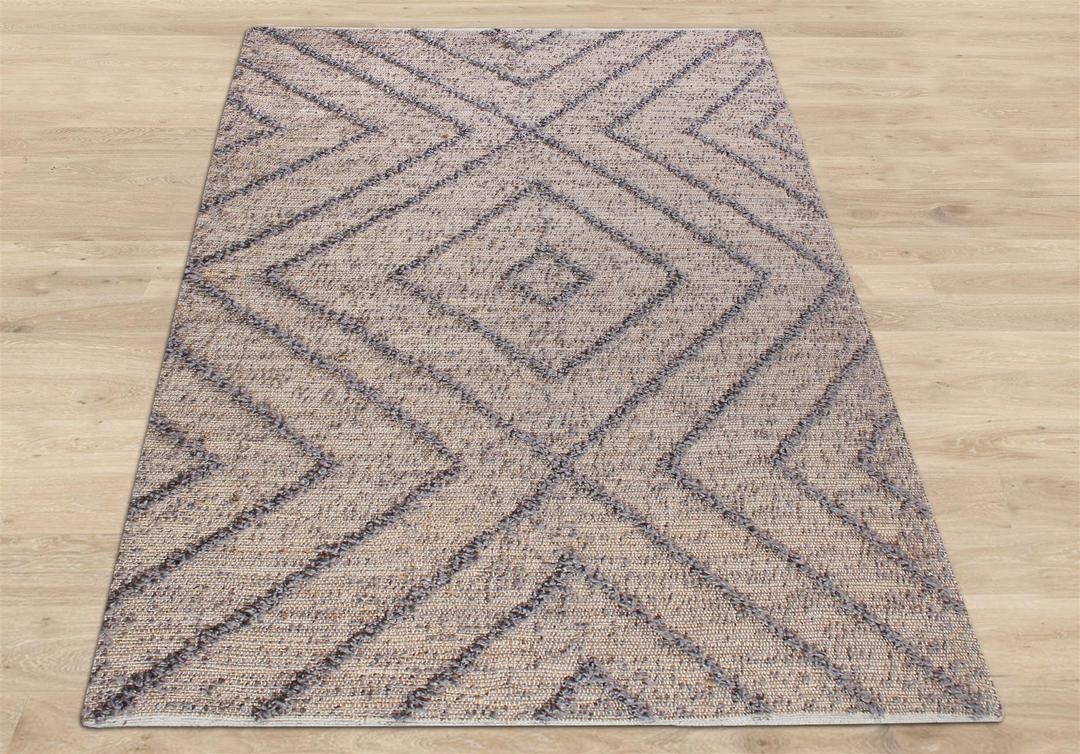 Worgan Grey Hemp & Recycled PET Rug - Image 4