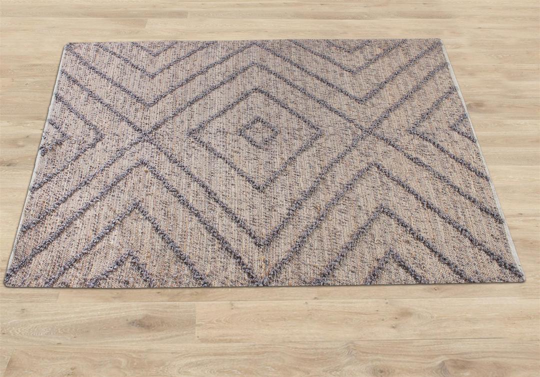 Worgan Grey Hemp & Recycled PET Rug - Image 6